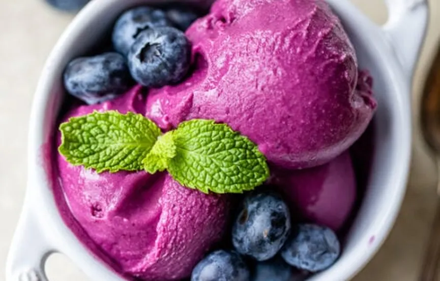 Sea buckthorn frozen yogurt low sugar